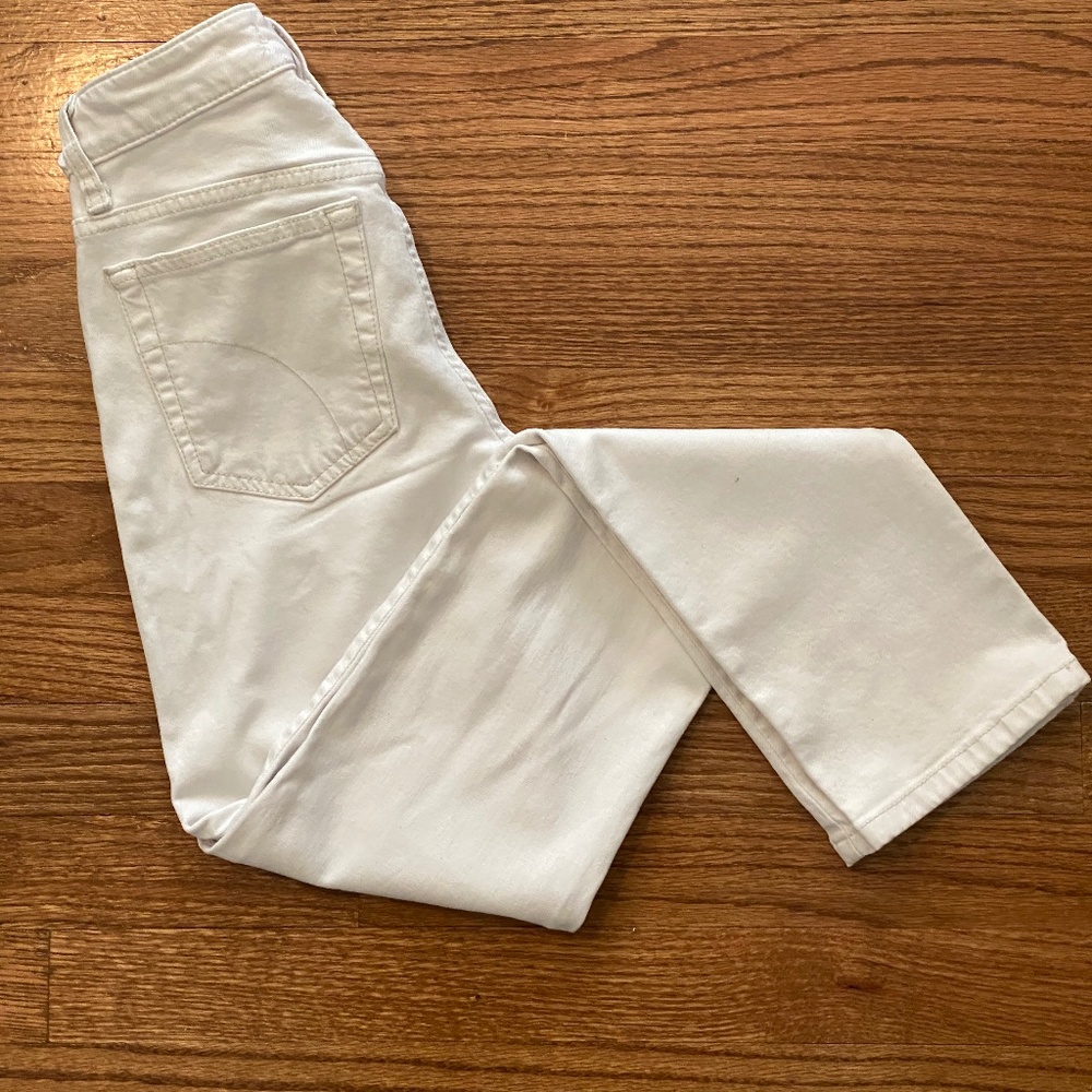 Joe's White Penne Style Stretch Jeans